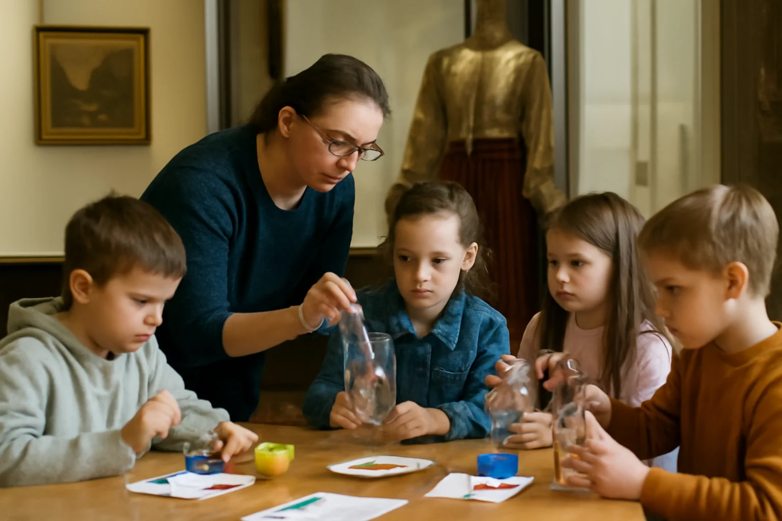 Atelier de muzeu: Pictură pe sticle la Muzeul Crișurilor