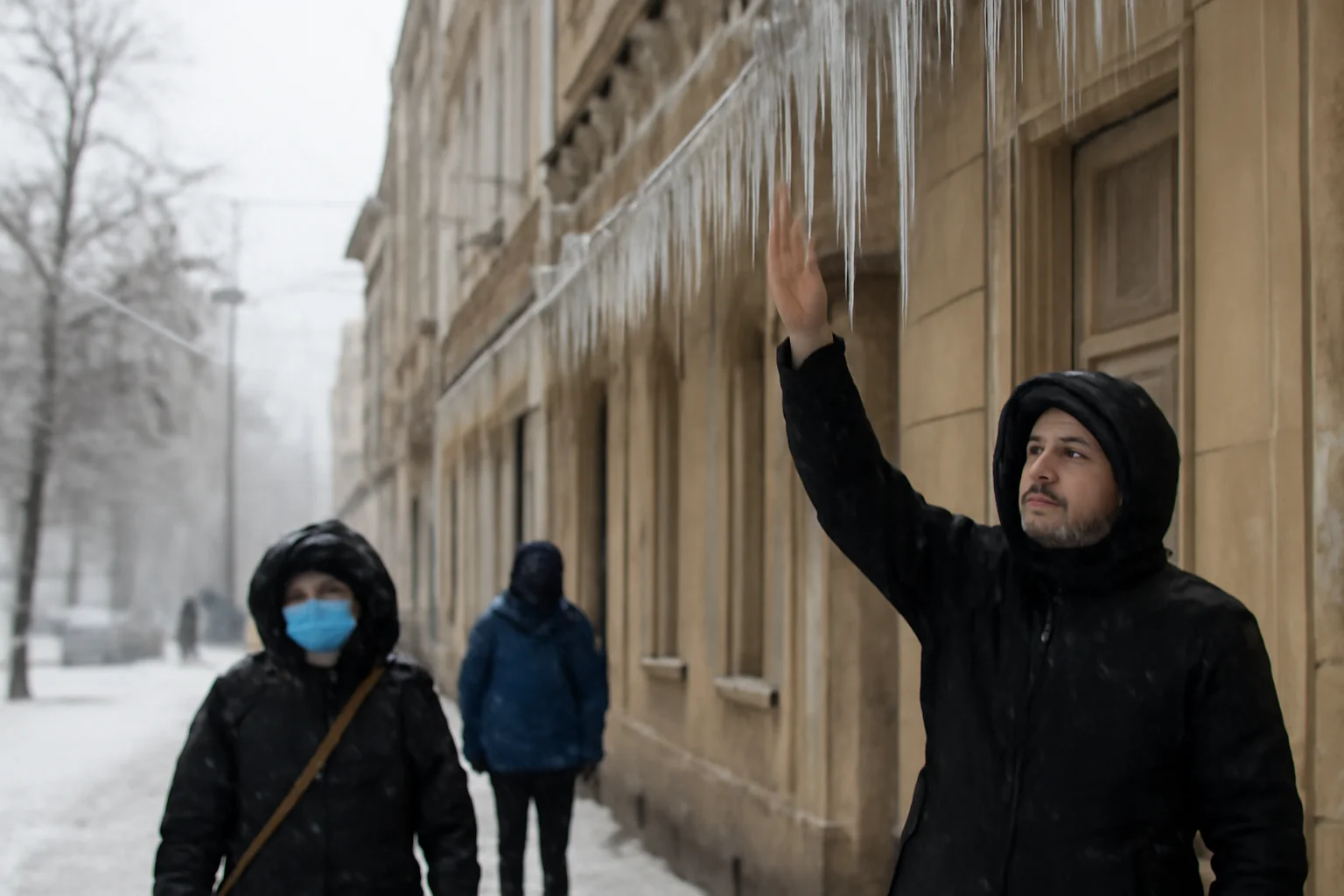 Avertisment de siguranță în Oradea: risc de zăpadă și țurțuri căzuți de pe clădiri