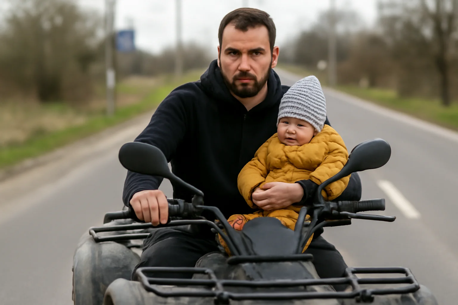 Bărbat căutat după plimbarea periculoasă cu ATV-ul pe DN 1