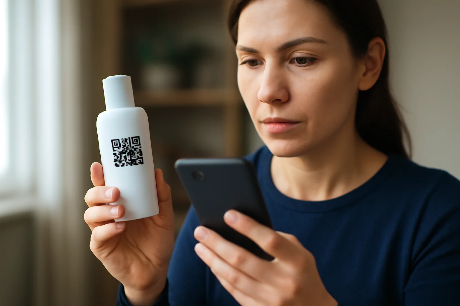 coduri QR pe ambalajele produselor cosmetice pentru informații actualizate