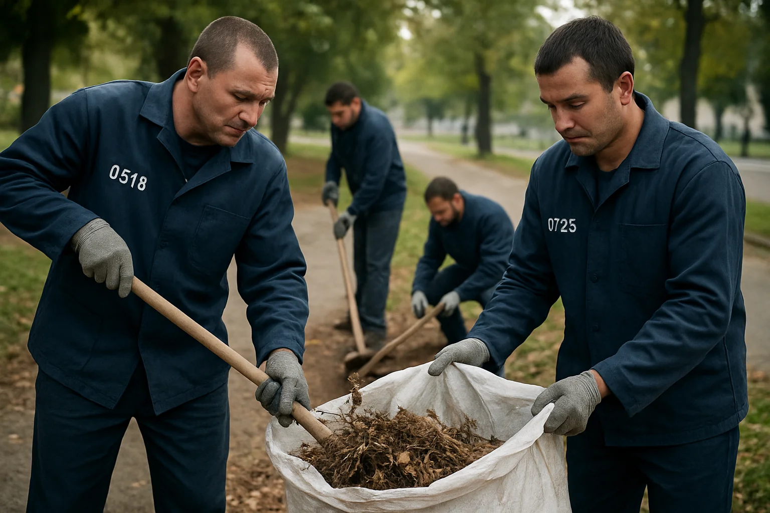 Deținuți din Oradea, implicați în igienizarea spațiilor publice