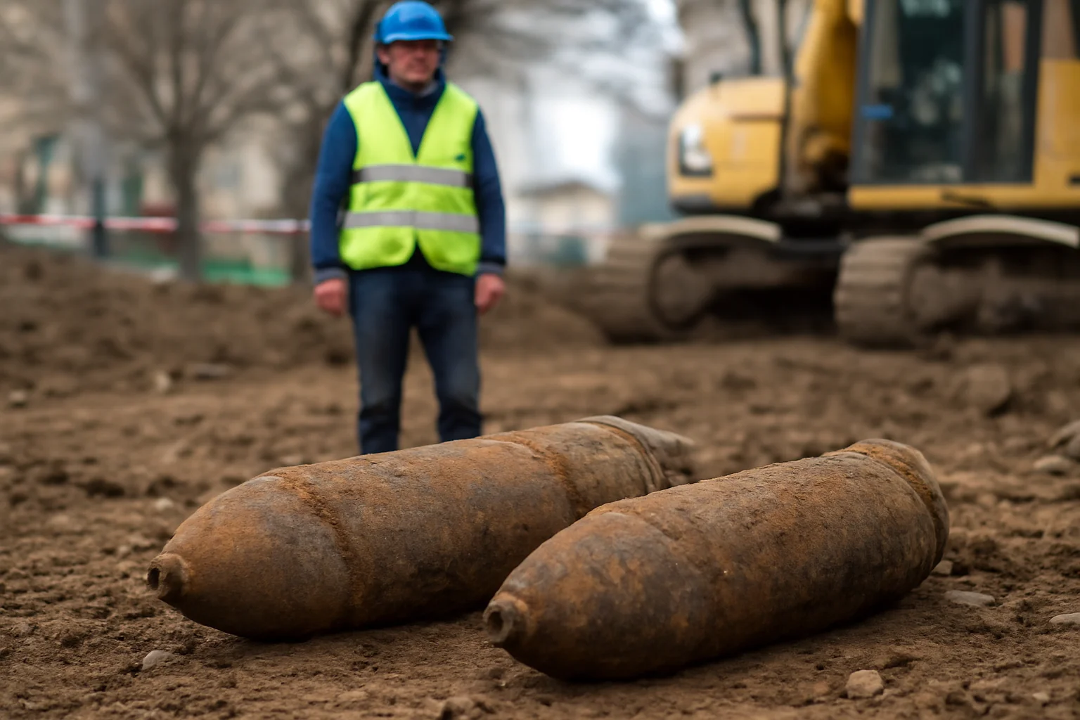 Două bombe din Al Doilea Război Mondial descoperite pe un șantier din Oradea