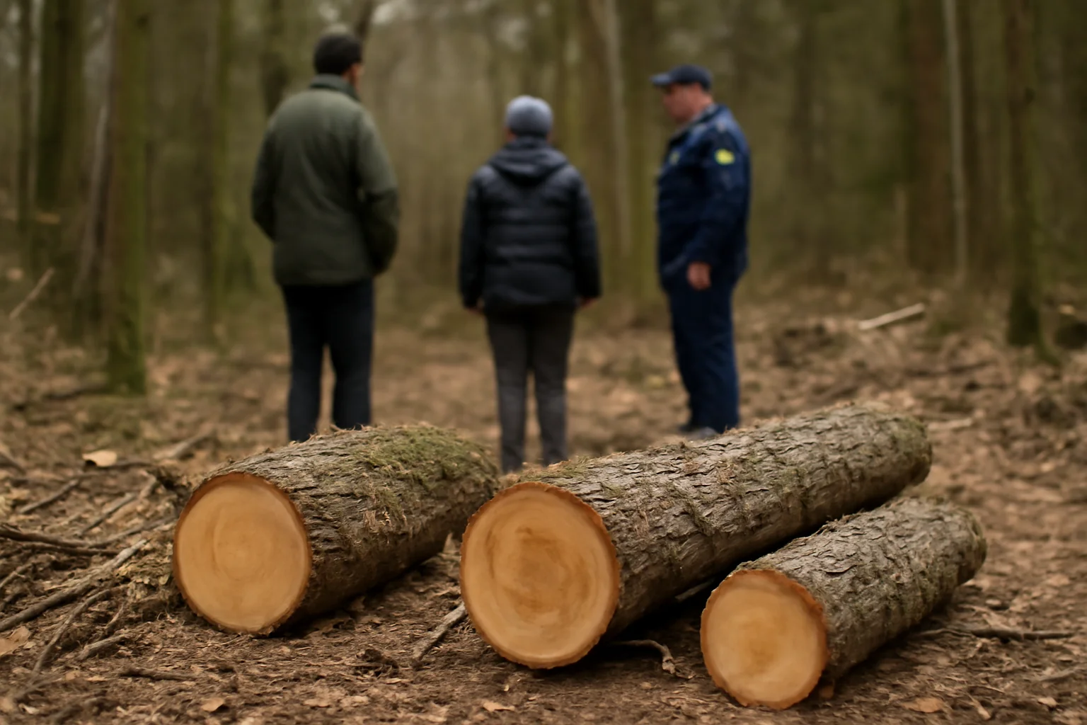 Garda Forestieră Oradea oprește exploatarea în pădurea Băile Felix după depistarea de tăieri neautorizate și anunță Poliția