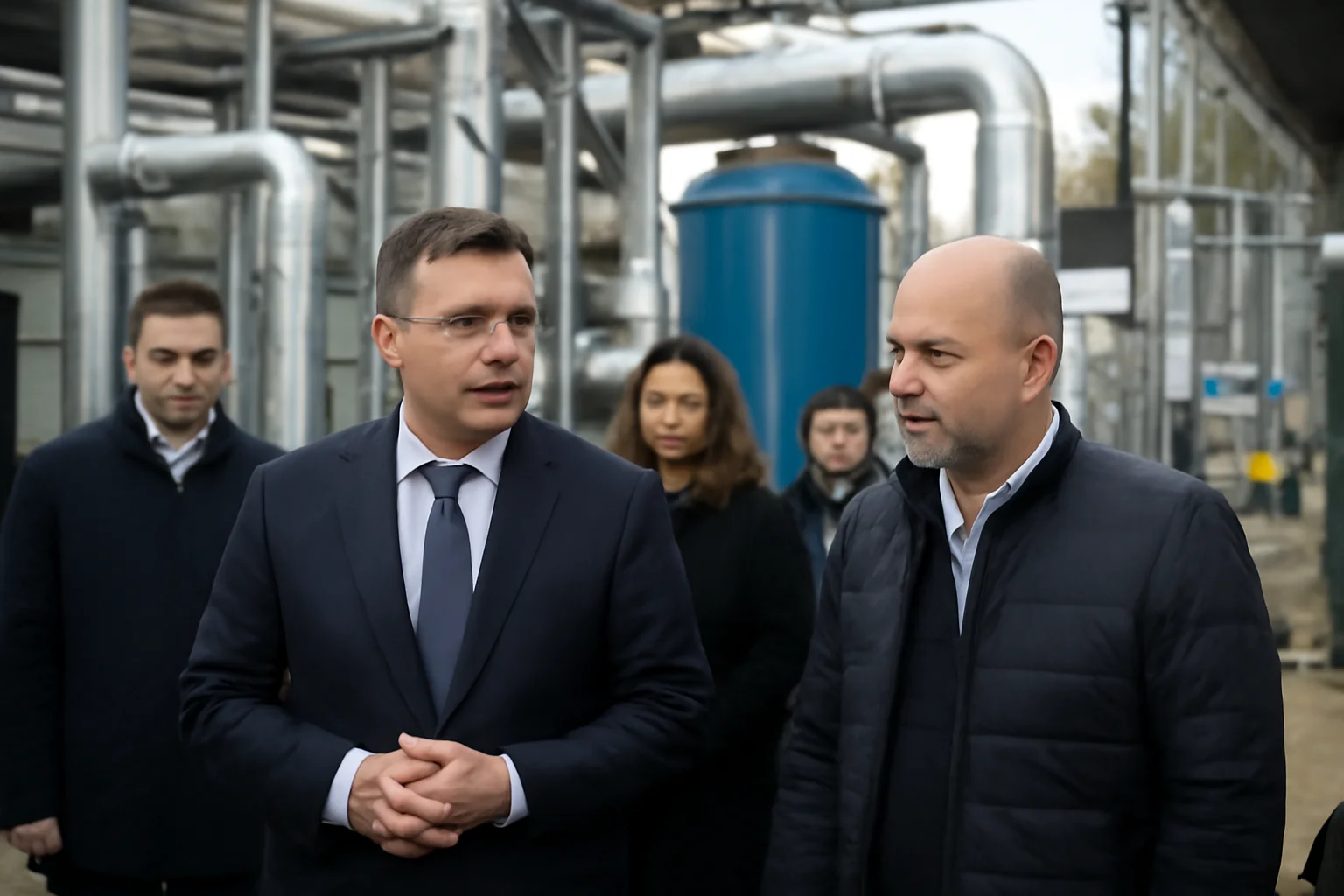 Inaugurarea unității de producție Termoficare Oradea cu ministrul