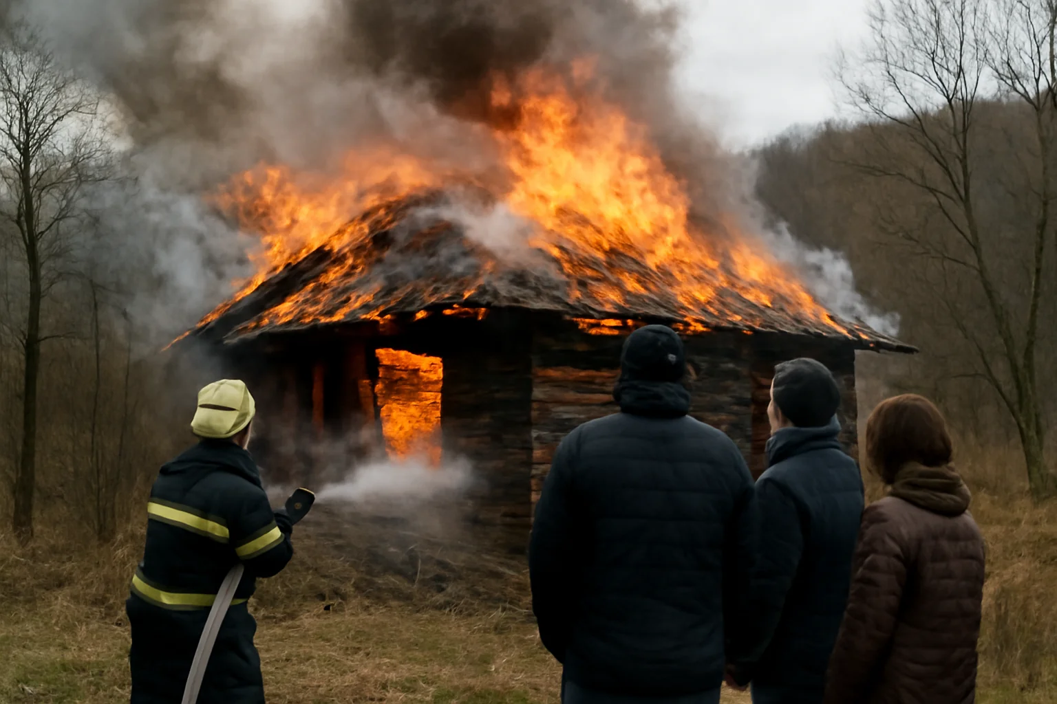 Incendiu la o cabană din Vadu Crișului, anunțat de autorități în ultimele 24 de ore la Oradea