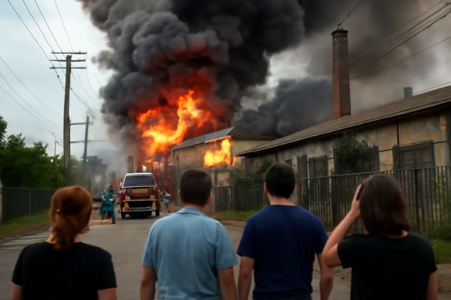 Incendiu la o fabrică de pe strada Ogorului din Oradea, stins de pompieri fără victime raportate