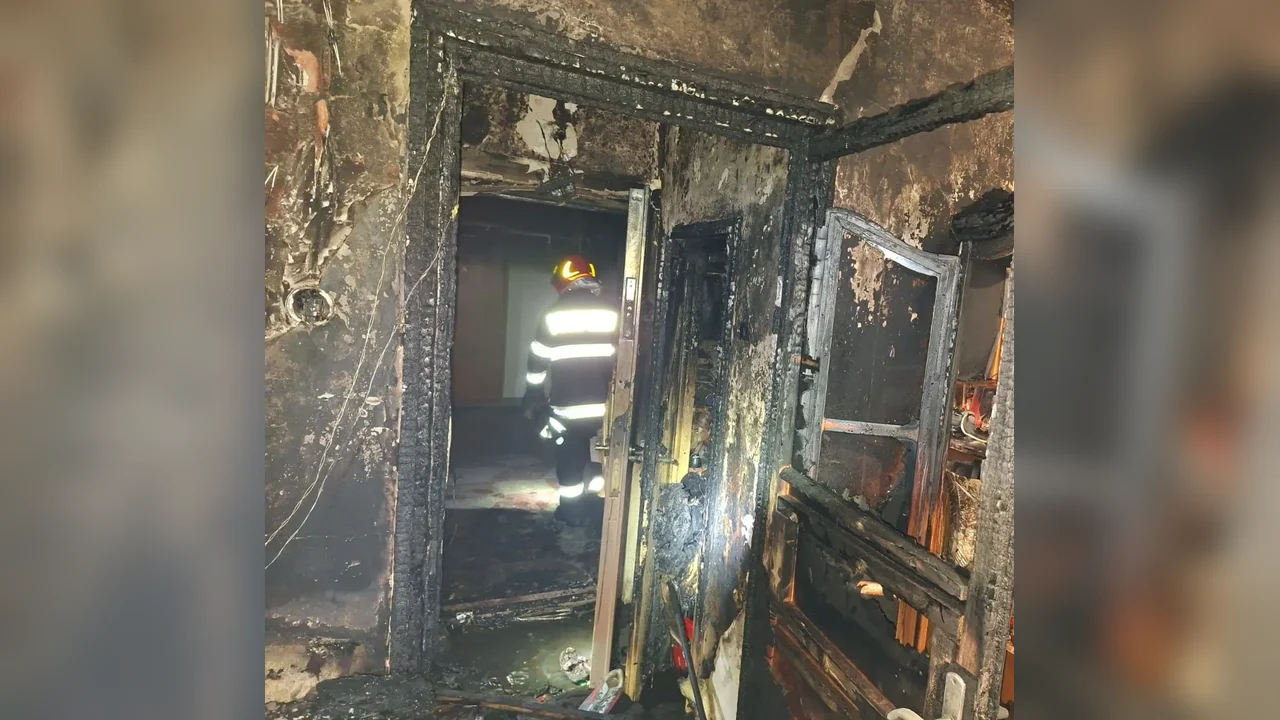 Incendiu mortal pe Calea Averescu din Oradea: două persoane au fost evacuate