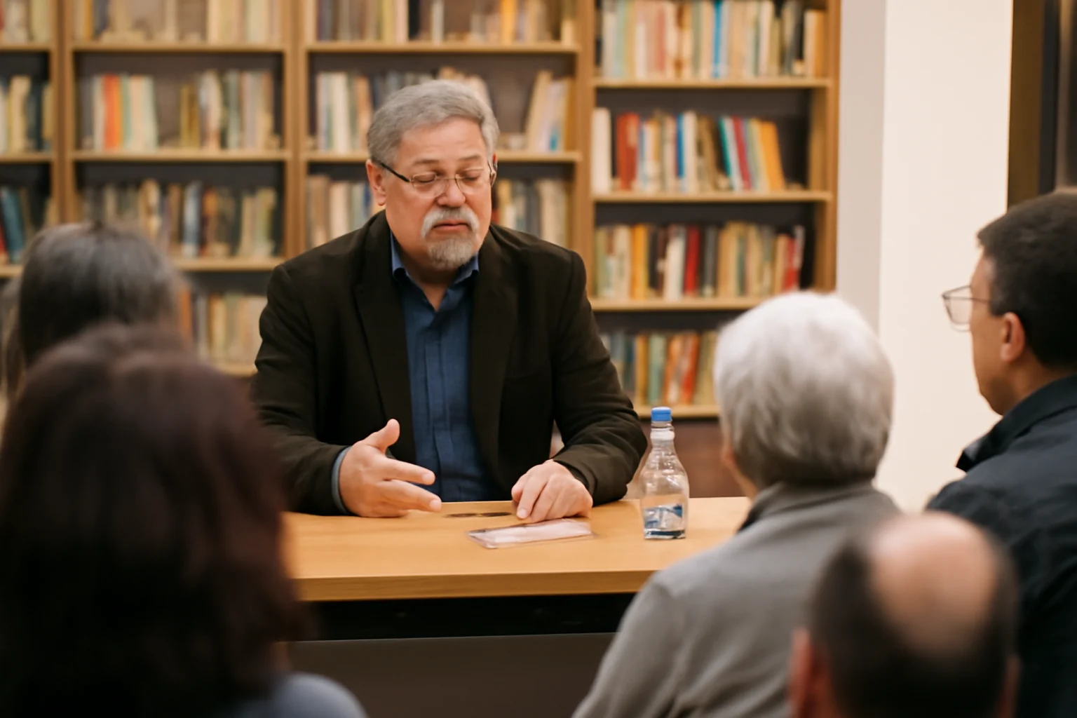 Întâlnire cu scriitorul Radu Paraschivescu la Biblioteca Județeană Gheorghe Șincai
