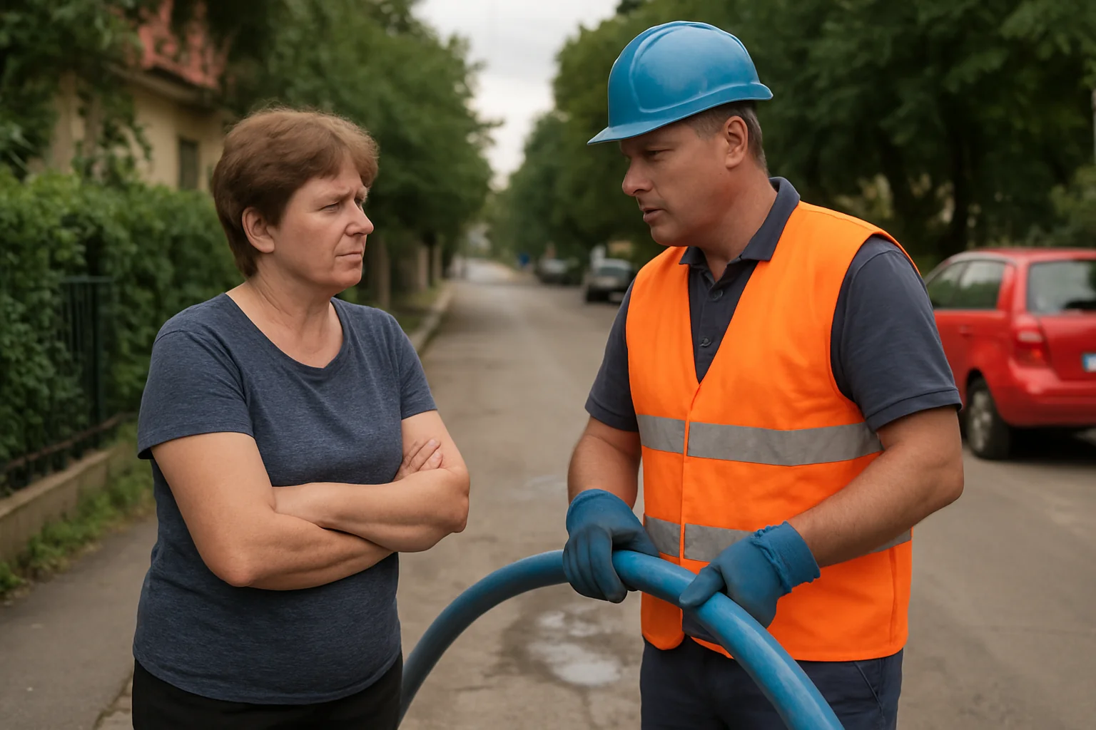 Lucrări la rețeaua de apă pe strada Pelicanului, Oradea