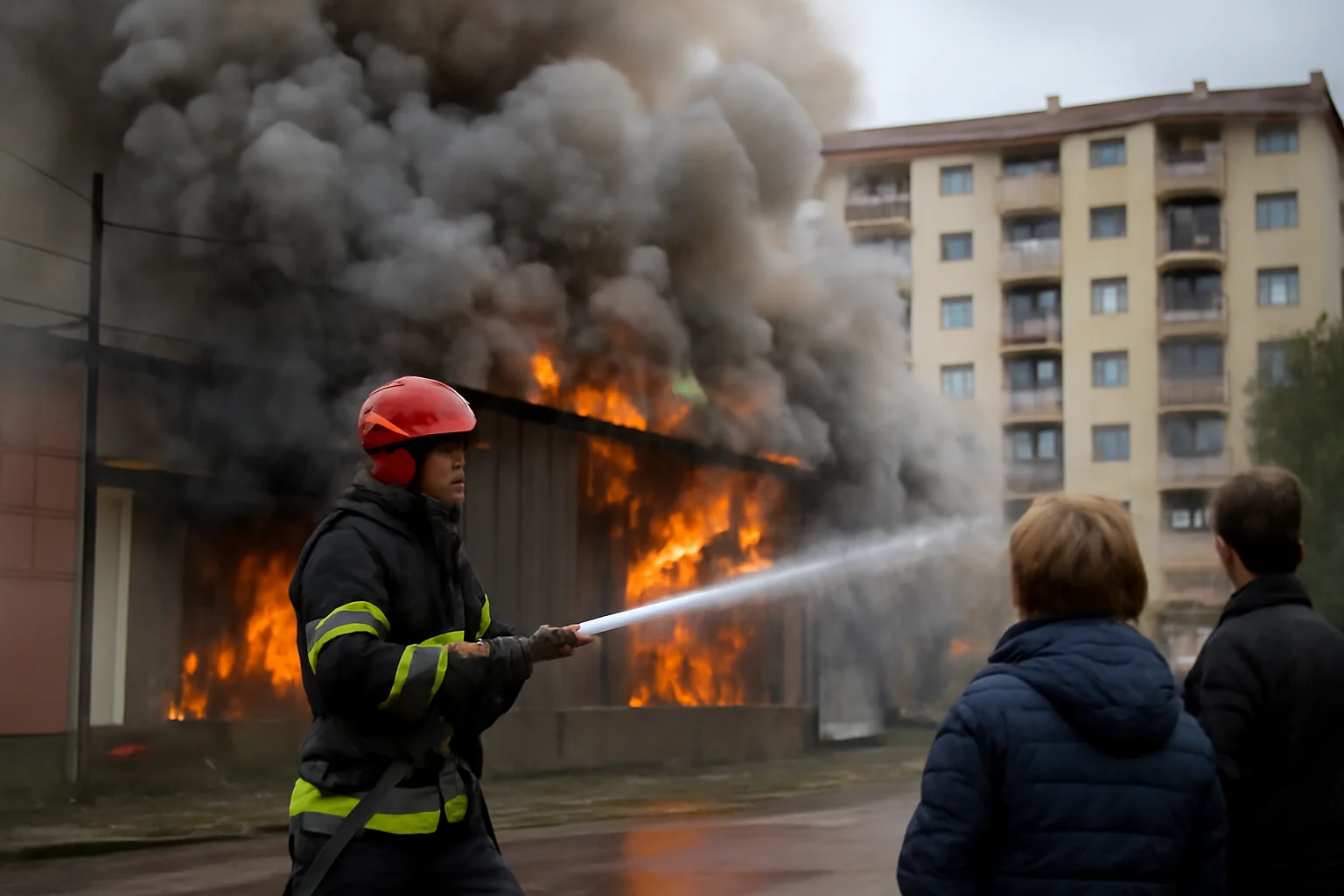 Patru incendii în 13 ore în Bihor: intervenții la o firmă și un bloc din Oradea