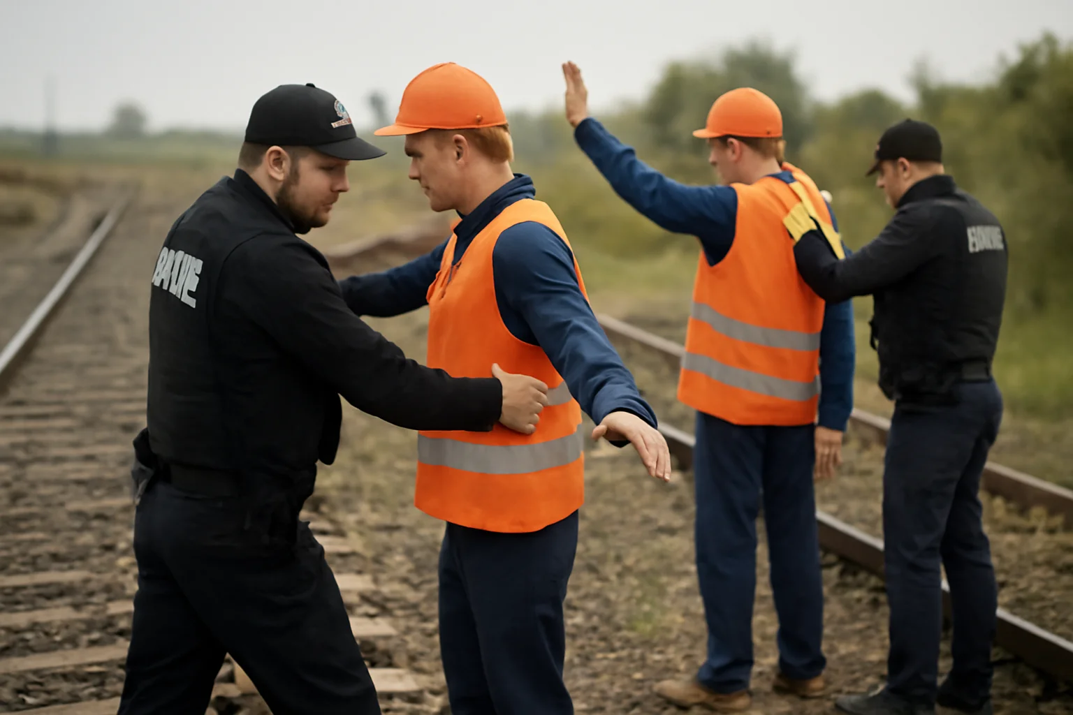 Percheziție la muncitorii firmelor de la calea ferată Oradea
