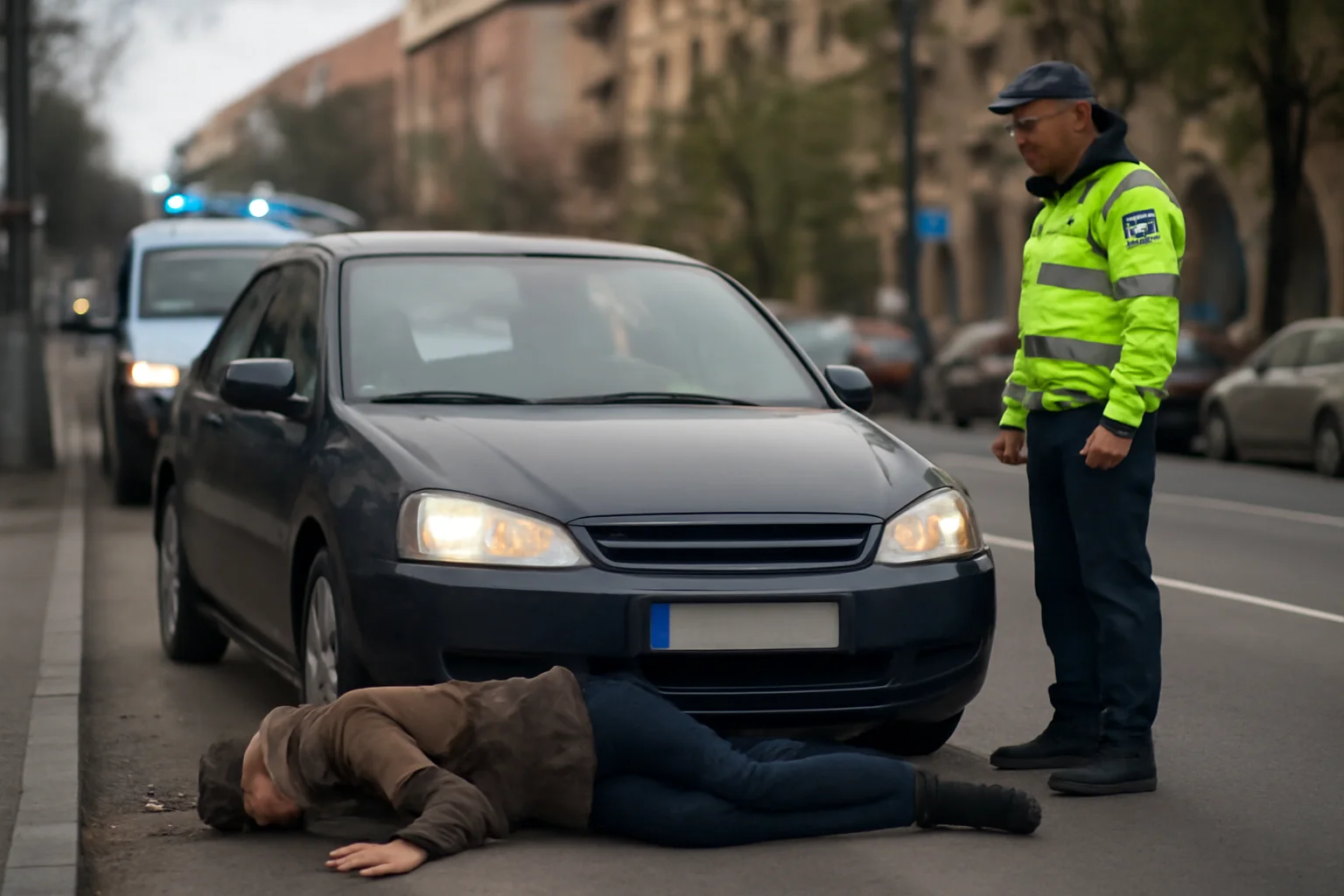 Pieton lovit de mașină