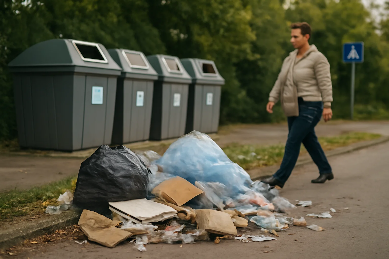 Primăria Oradea anunță măsuri ferme pentru deșeurile lăsate lângă insulele ecologice