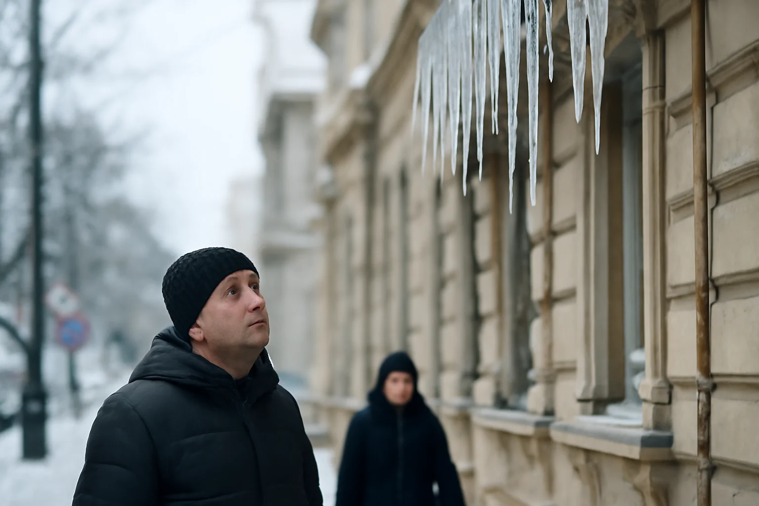 Primăria Oradea, apel către proprietari: îndepărtați gheața și țurțurii de pe clădiri