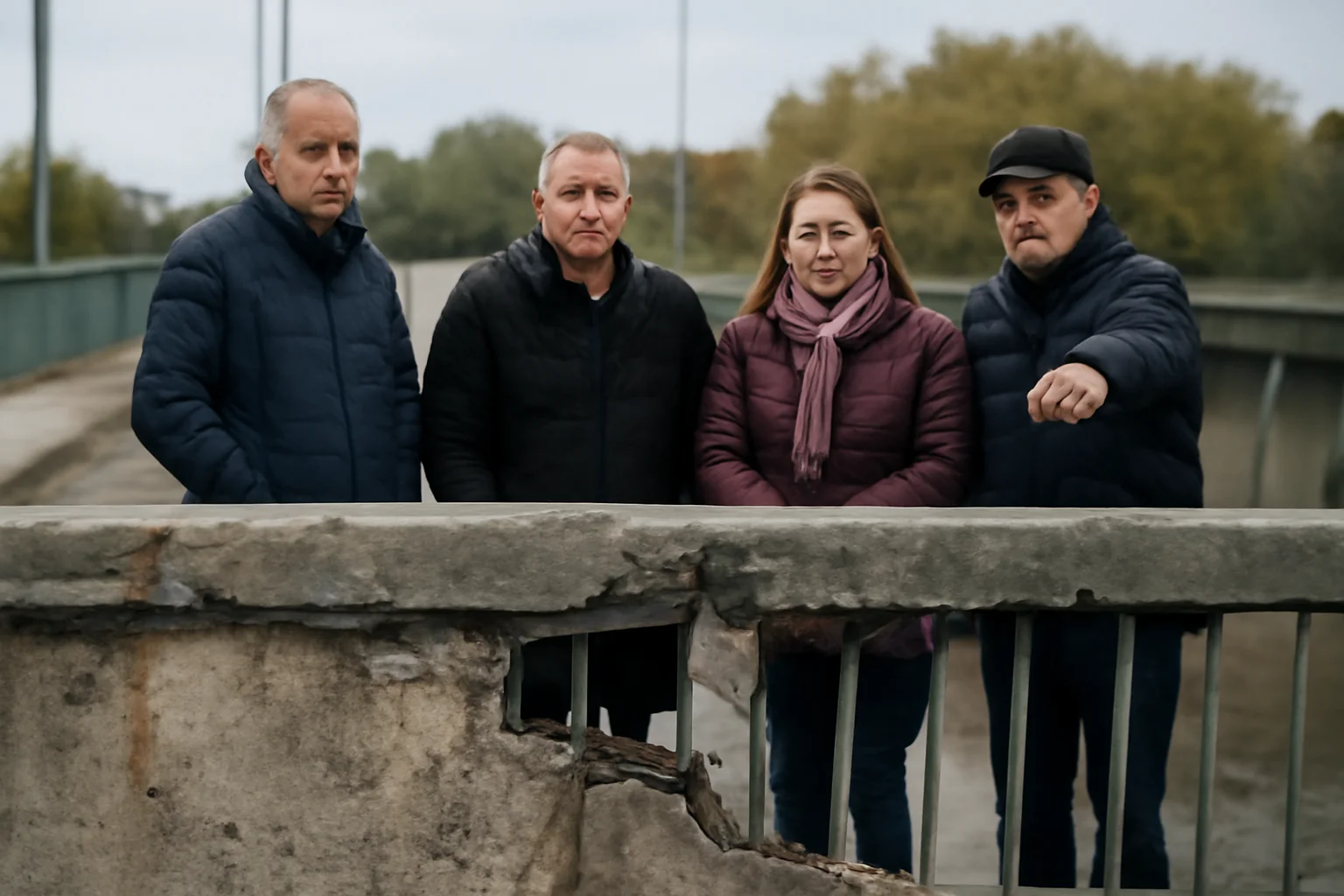 Șoferii din Oradea atrag atenția asupra degradării Podului Decebal, la ieșirea spre Nufărul