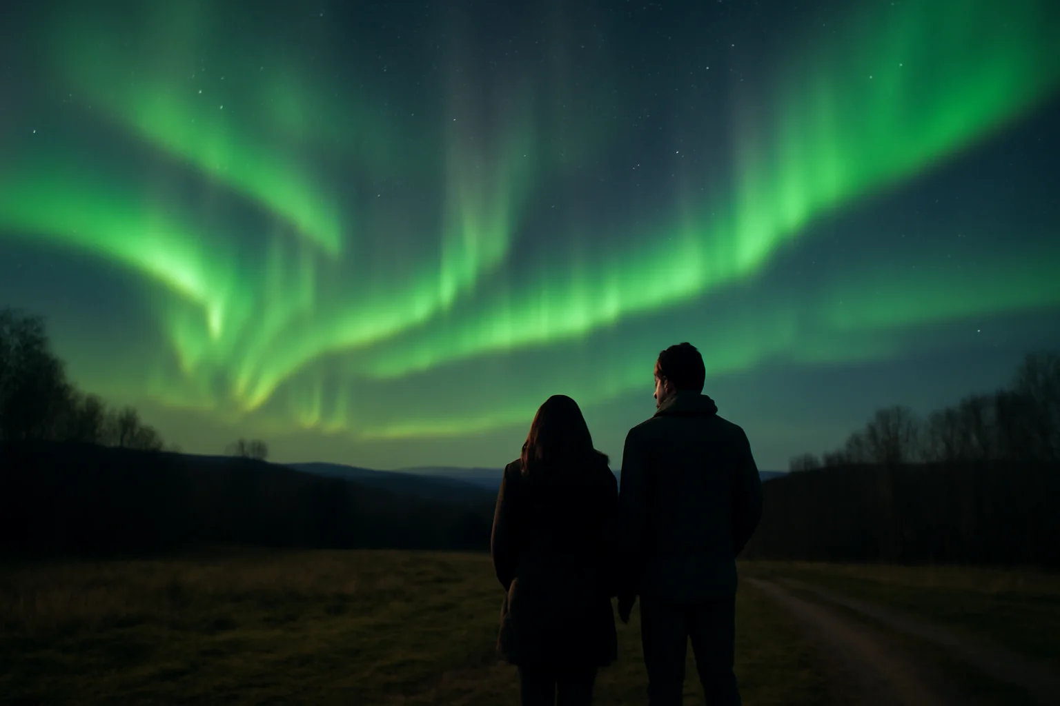 Spectacol de lumină la Oradea: aurora boreală observată pe cerul județului Bihor
