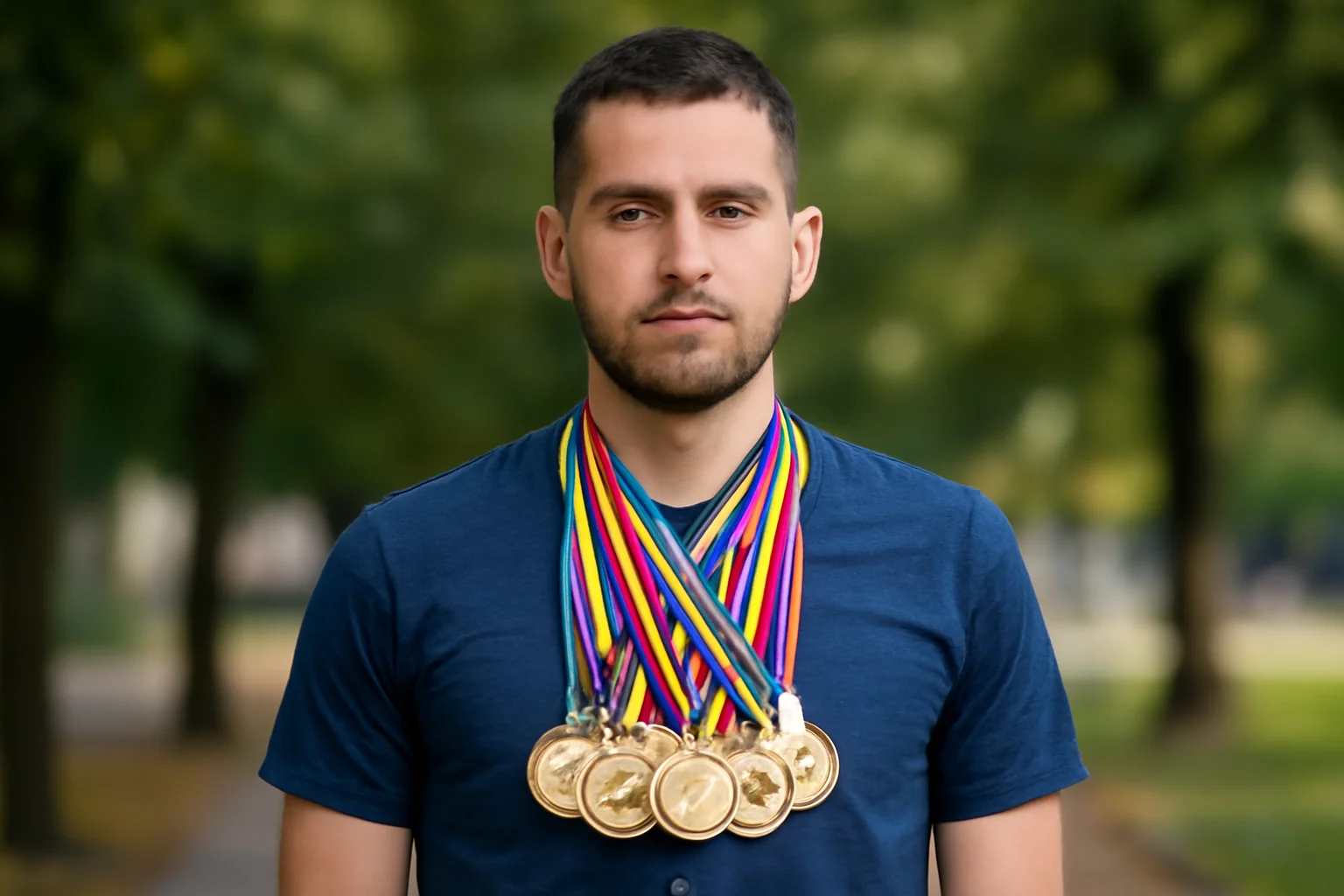 Tânărul atlet din Oradea, 24 de ani și peste 130 de medalii, a strâns 28 de milioane de vizualizări pe internet