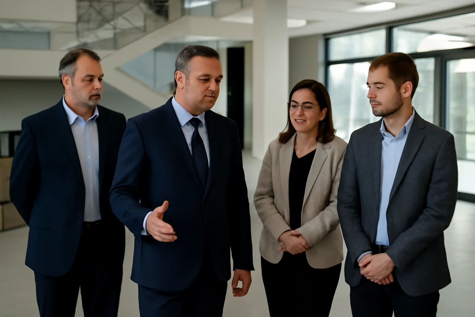 Tur ghidat la noul sediu al CJ Bihor prezentat consilierilor județeni de președintele instituției