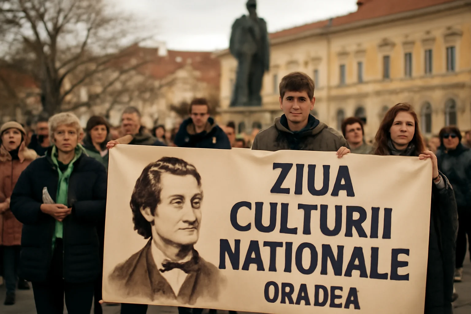 Ziua Culturii Naționale, marcată la Oradea printr-un program dedicat lui Mihai Eminescu în piațeta Independenței